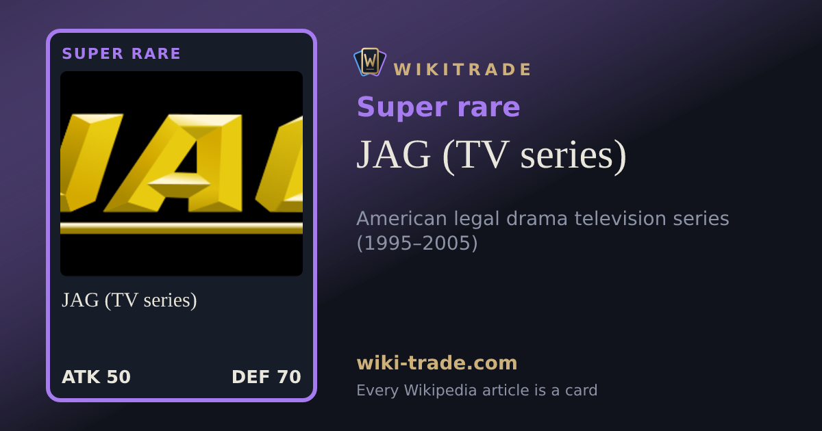 JAG (TV series) — Super rare card