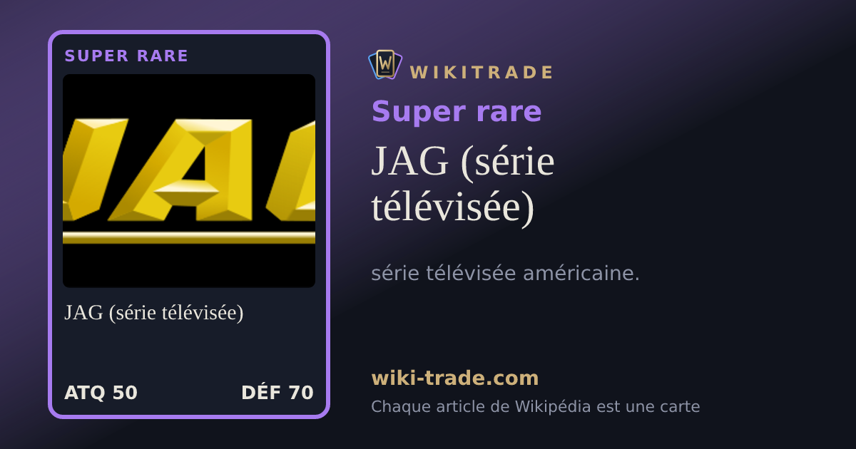 JAG (série télévisée) — carte Super rare