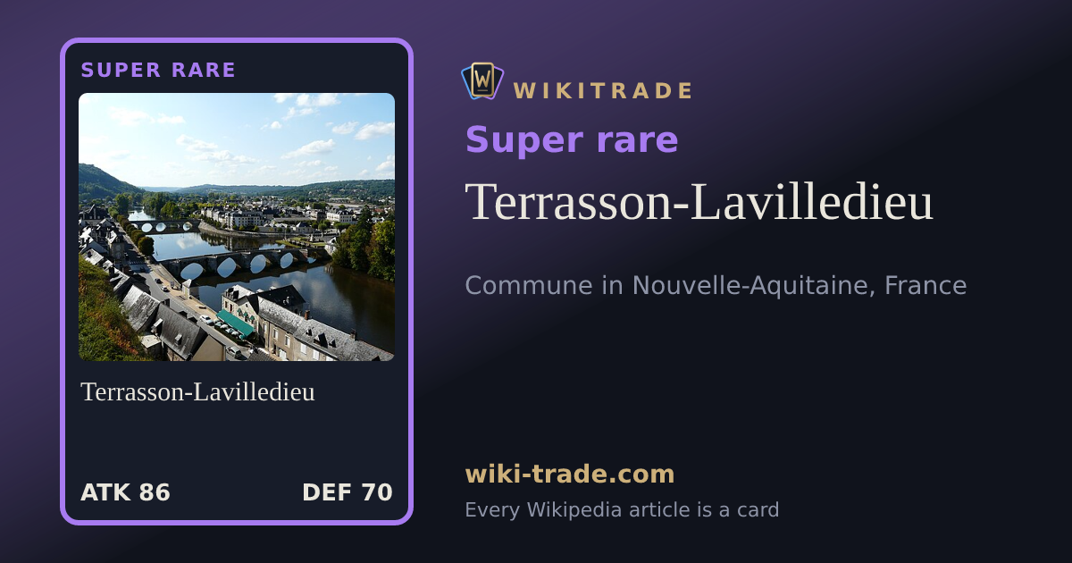 Terrasson-Lavilledieu — Super rare card