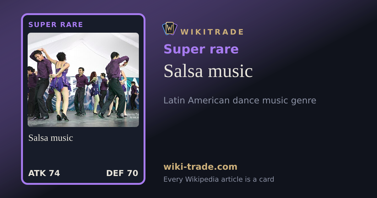 Salsa music — Super rare card