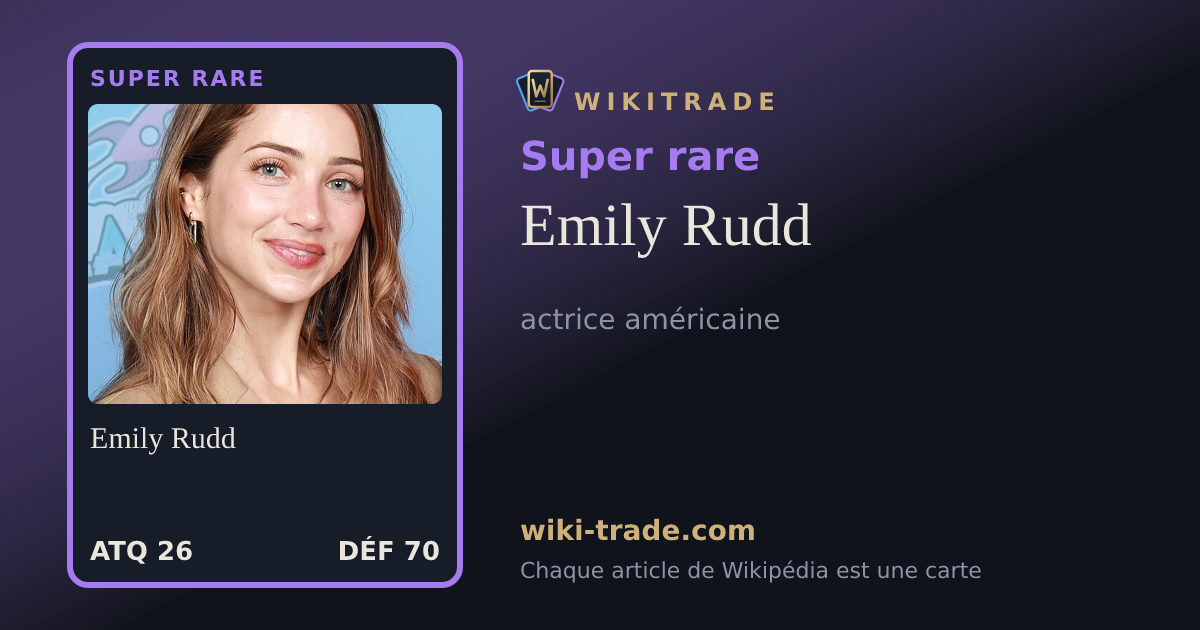 Emily Rudd — carte Super rare