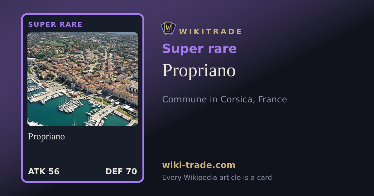 Propriano — Super rare card