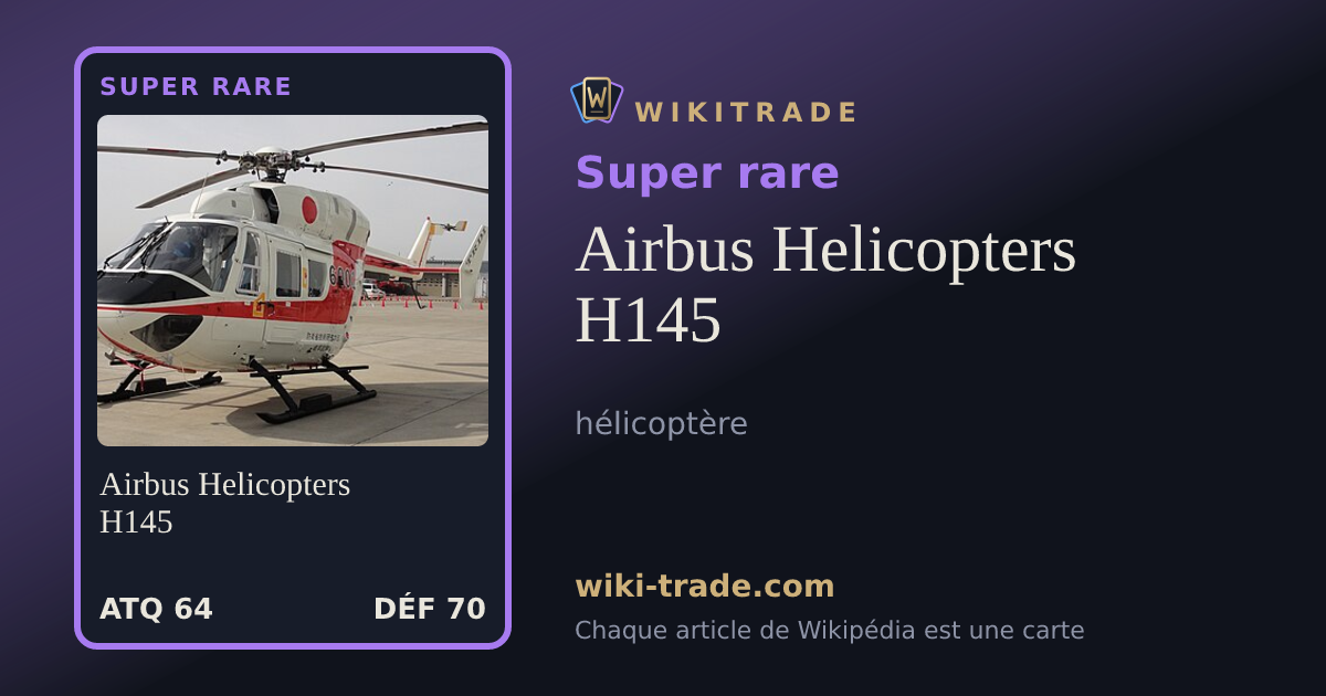 Airbus Helicopters H145 — carte Super rare