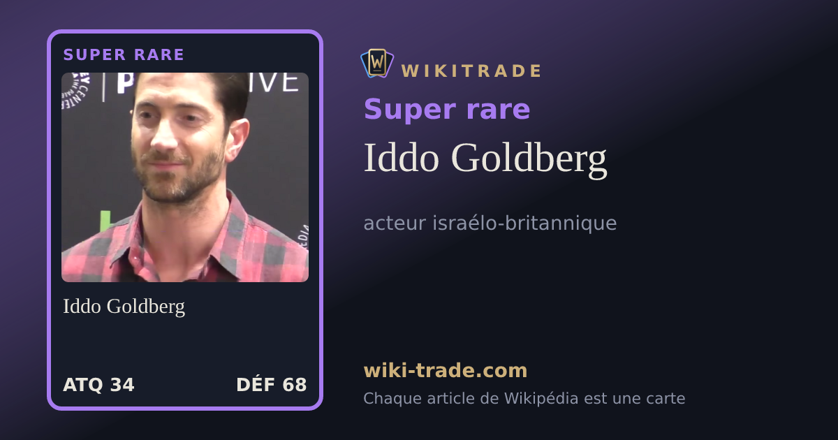 Iddo Goldberg — carte Super rare