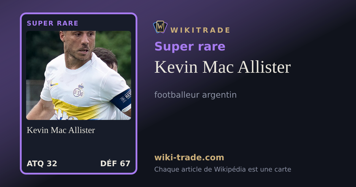 Kevin Mac Allister — carte Super rare
