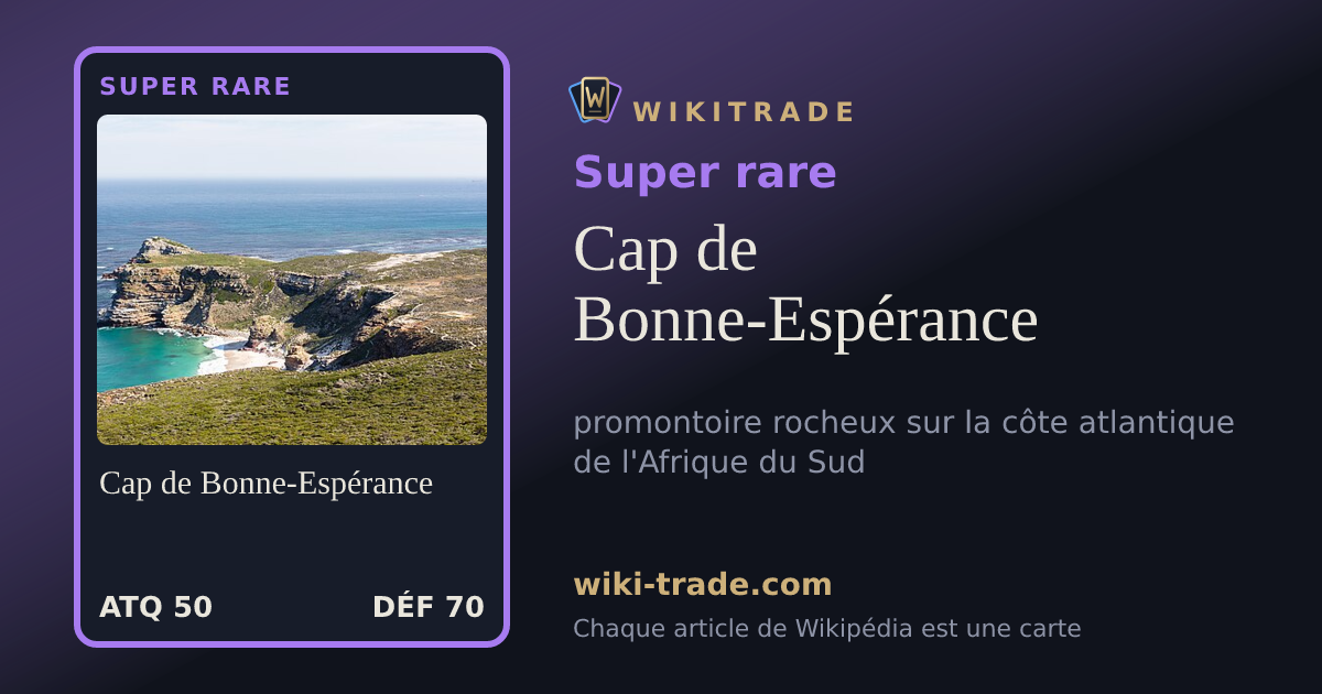 Cap de Bonne-Espérance — carte Super rare