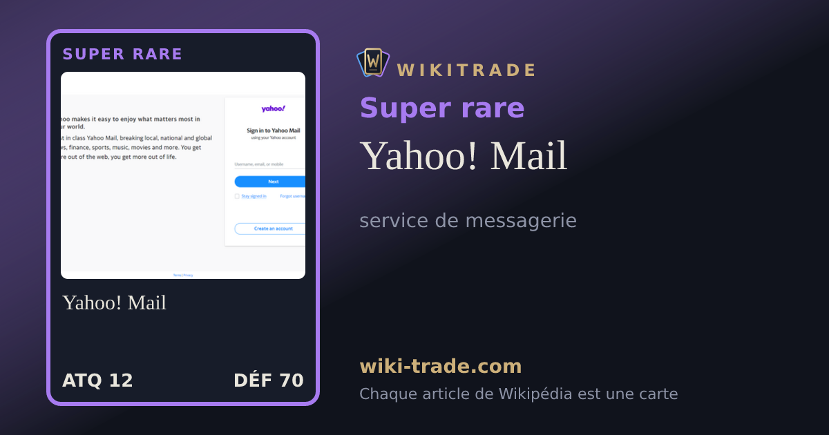 Yahoo! Mail — carte Super rare