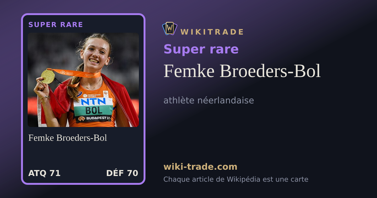 Femke Broeders-Bol — carte Super rare