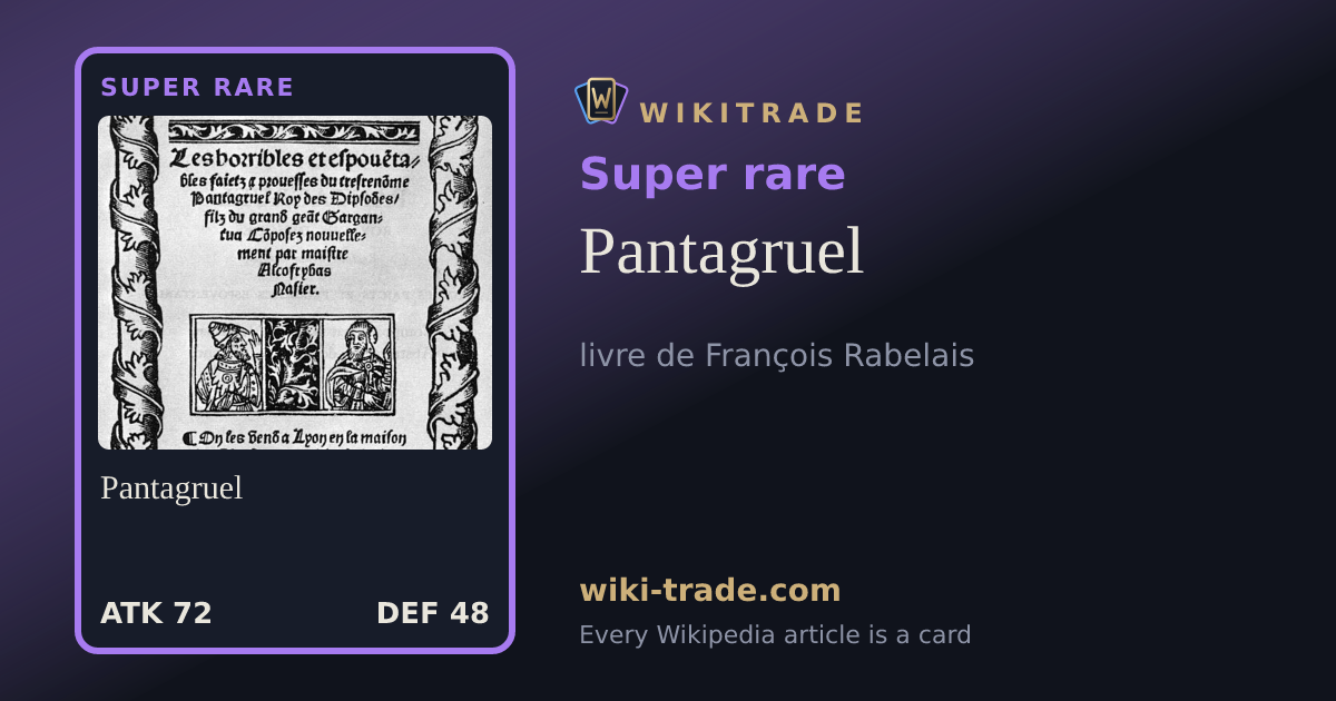 Pantagruel — Super rare card