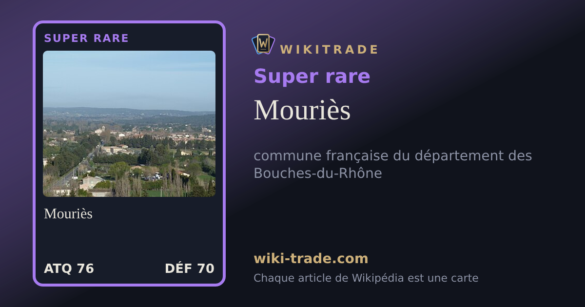 Mouriès — carte Super rare