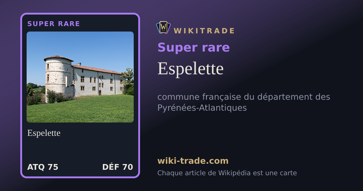 Espelette — carte Super rare