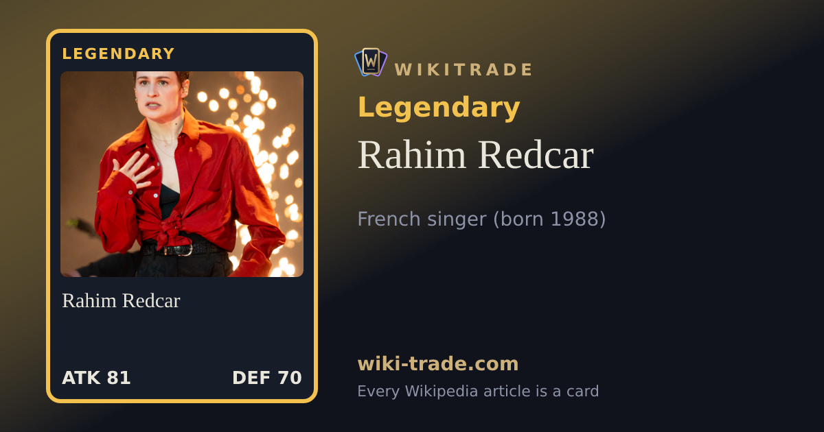 Rahim Redcar — Legendary card