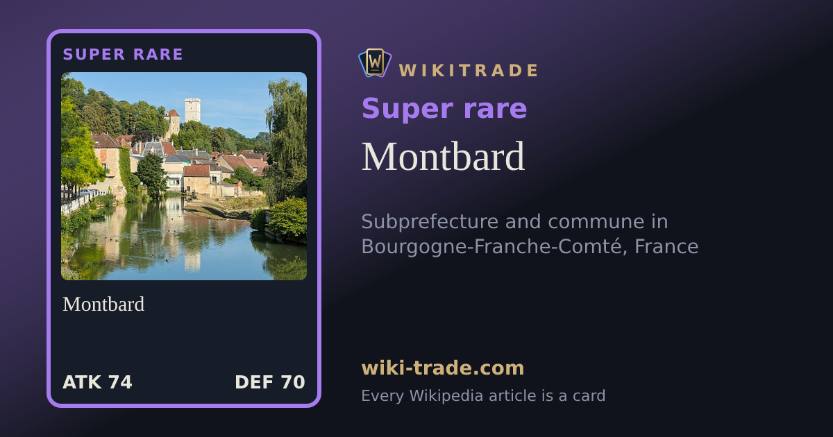 Montbard — Super rare card