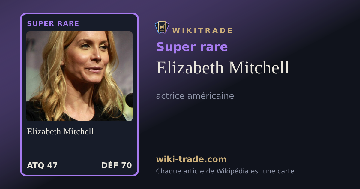 Elizabeth Mitchell — carte Super rare