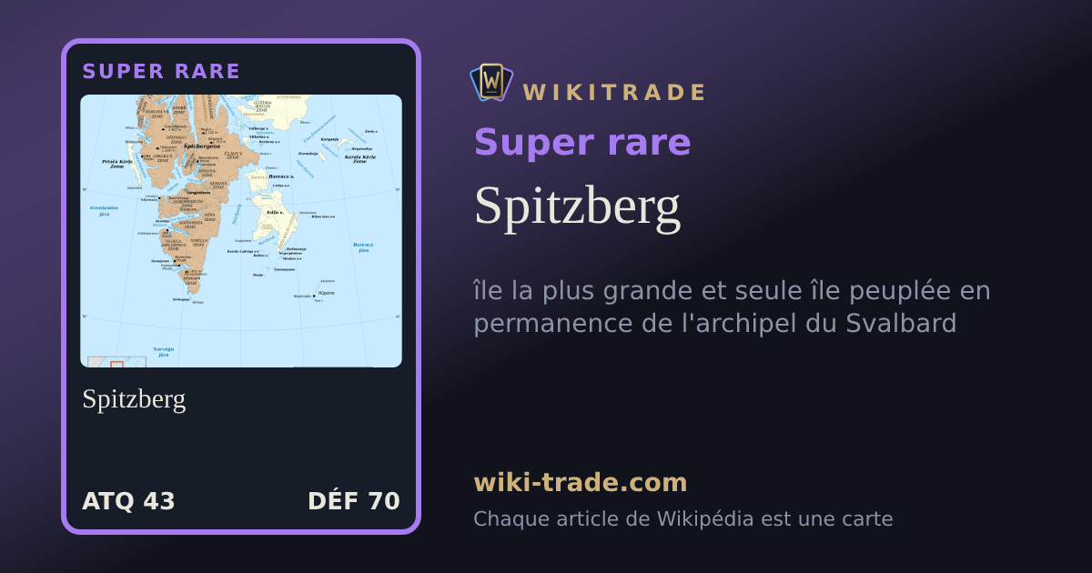 Spitzberg — carte Super rare