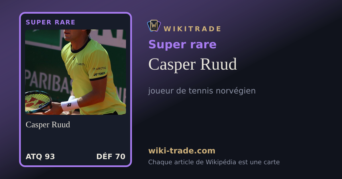 Casper Ruud — carte Super rare
