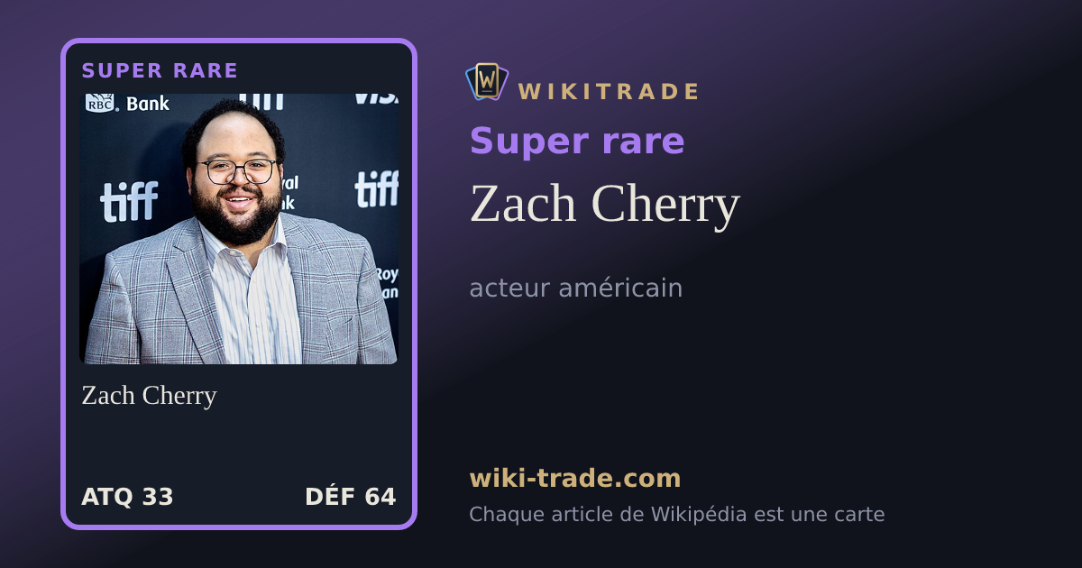 Zach Cherry — carte Super rare