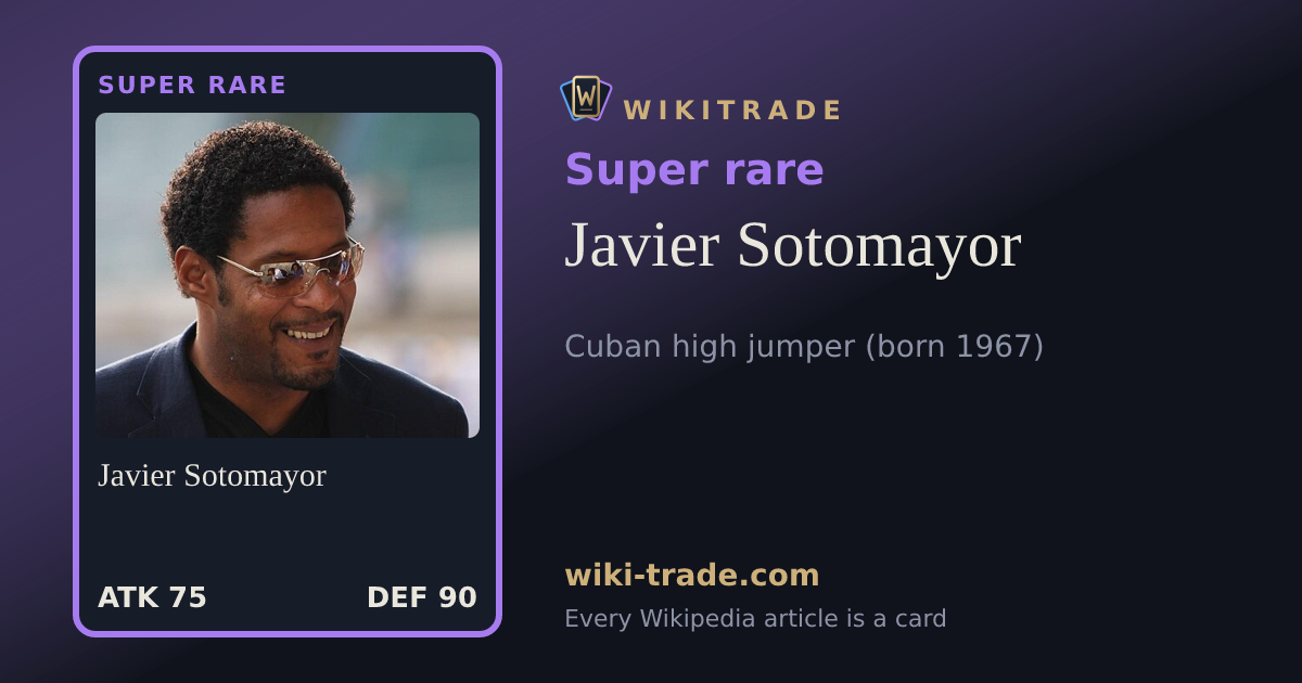 Javier Sotomayor — Super rare card