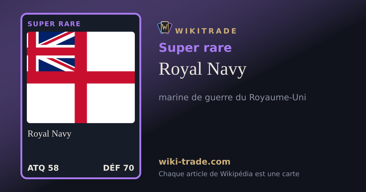 Royal Navy — carte Super rare