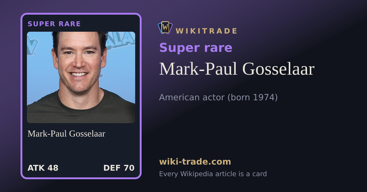 Mark-Paul Gosselaar — Super rare card