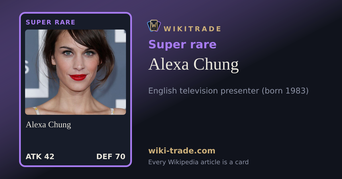 Alexa Chung — Super rare card