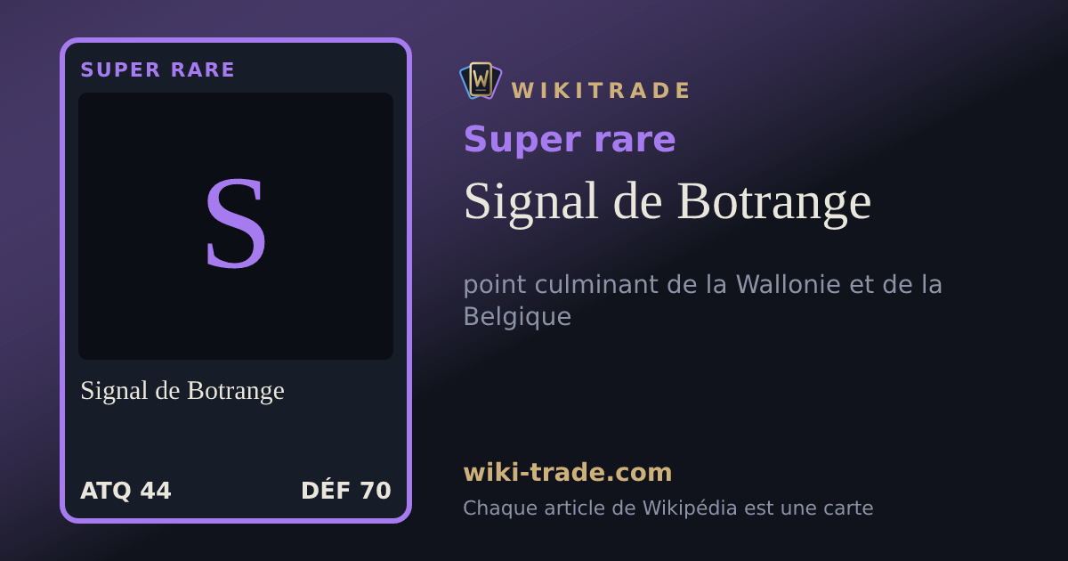 Signal de Botrange — carte Super rare