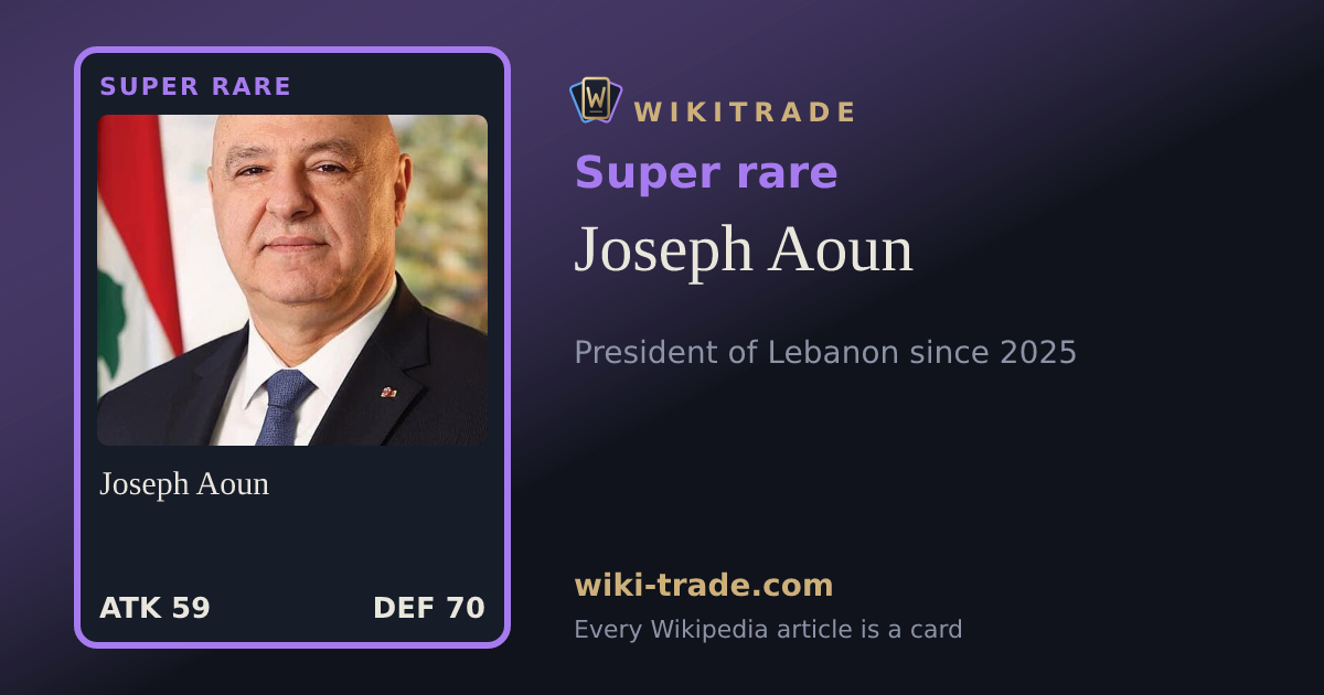 Joseph Aoun — Super rare card