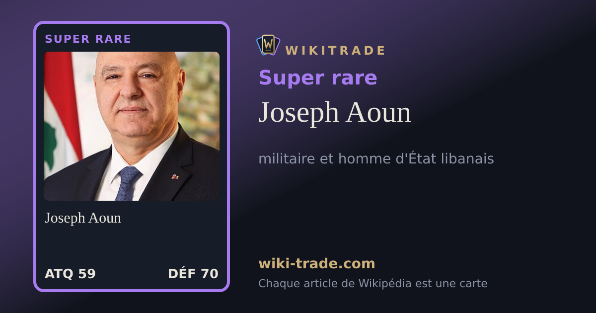 Joseph Aoun — carte Super rare