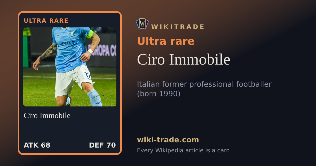 Ciro Immobile — Ultra rare card