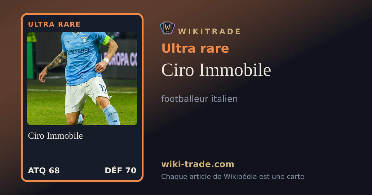 Ciro Immobile — carte Ultra rare