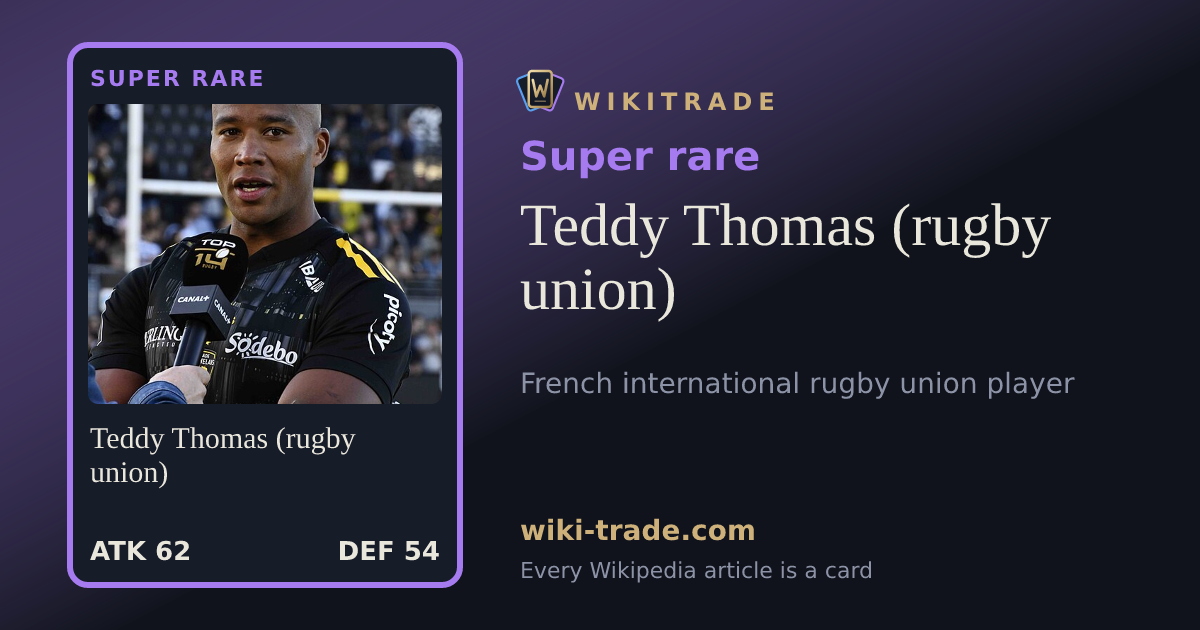 Teddy Thomas (rugby union) — Super rare card