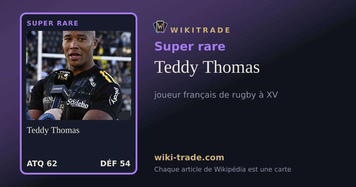 Teddy Thomas — carte Super rare