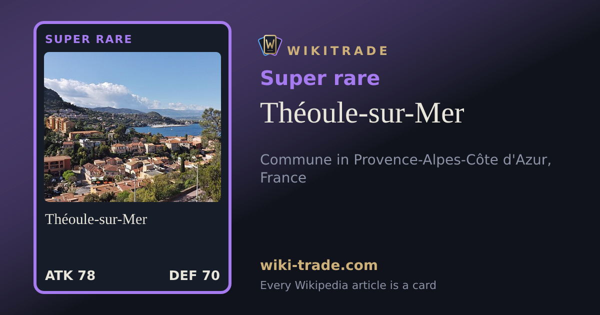 Théoule-sur-Mer — Super rare card