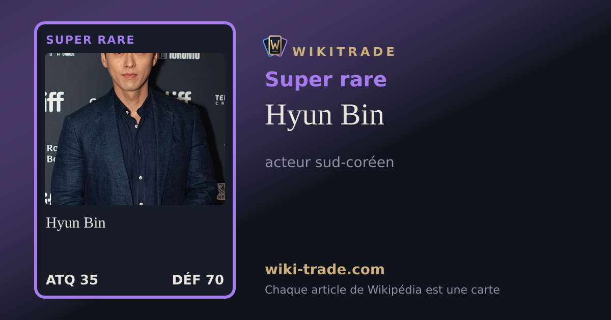 Hyun Bin — carte Super rare