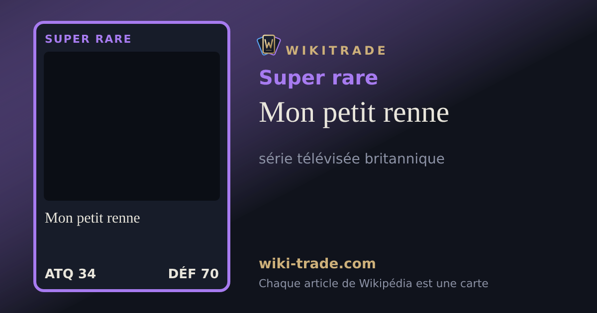 Mon petit renne — carte Super rare