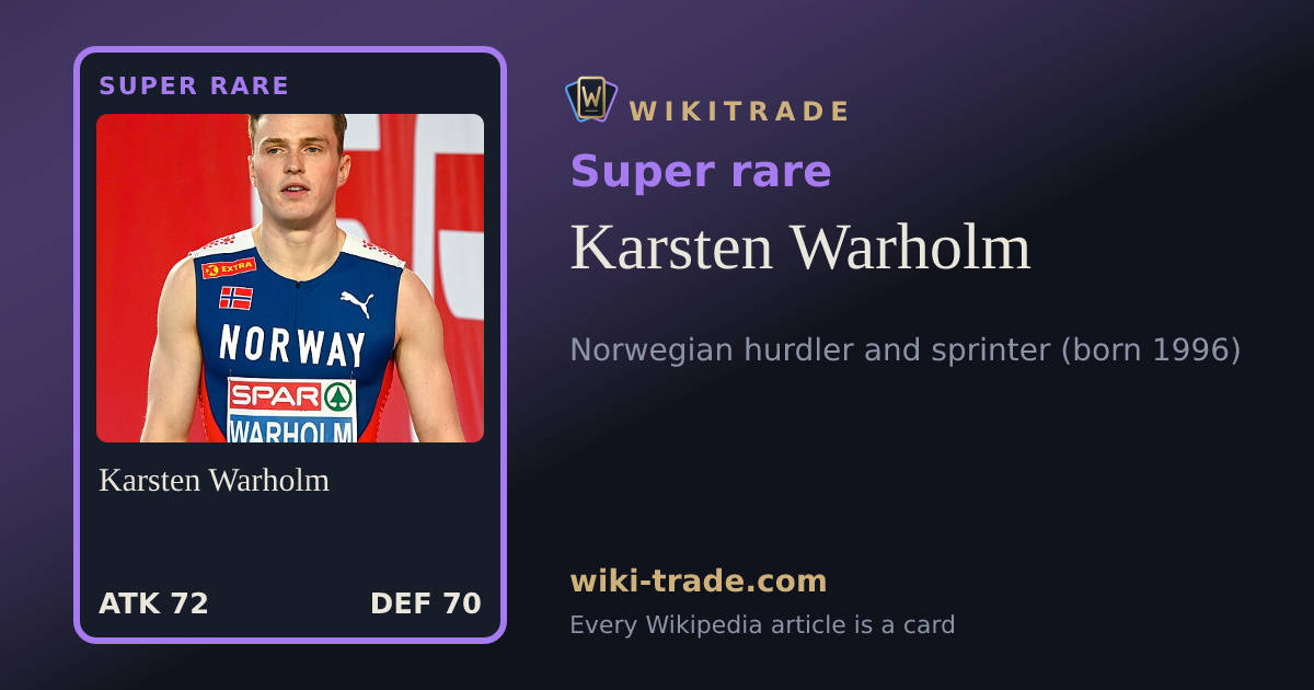 Karsten Warholm — Super rare card