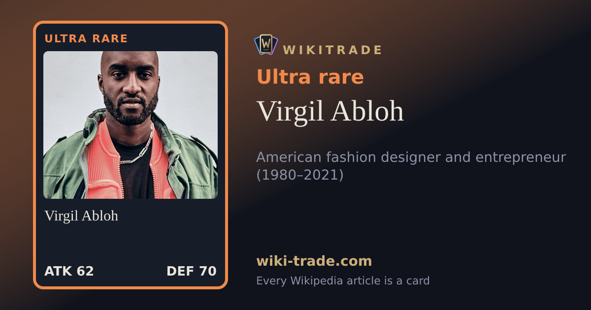 Virgil Abloh — Ultra rare card