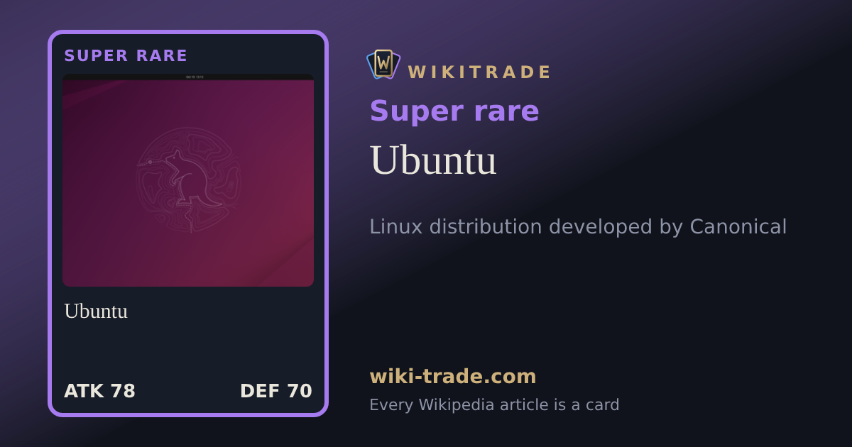 Ubuntu — Super rare card