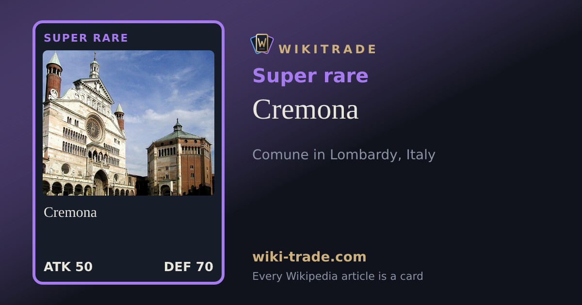 Cremona — Super rare card