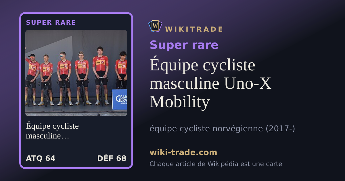 Équipe cycliste masculine Uno-X Mobility — carte Super rare