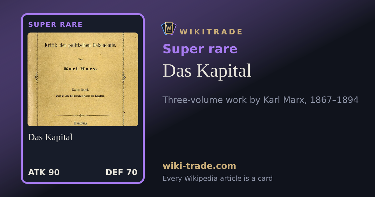 Das Kapital — Super rare card