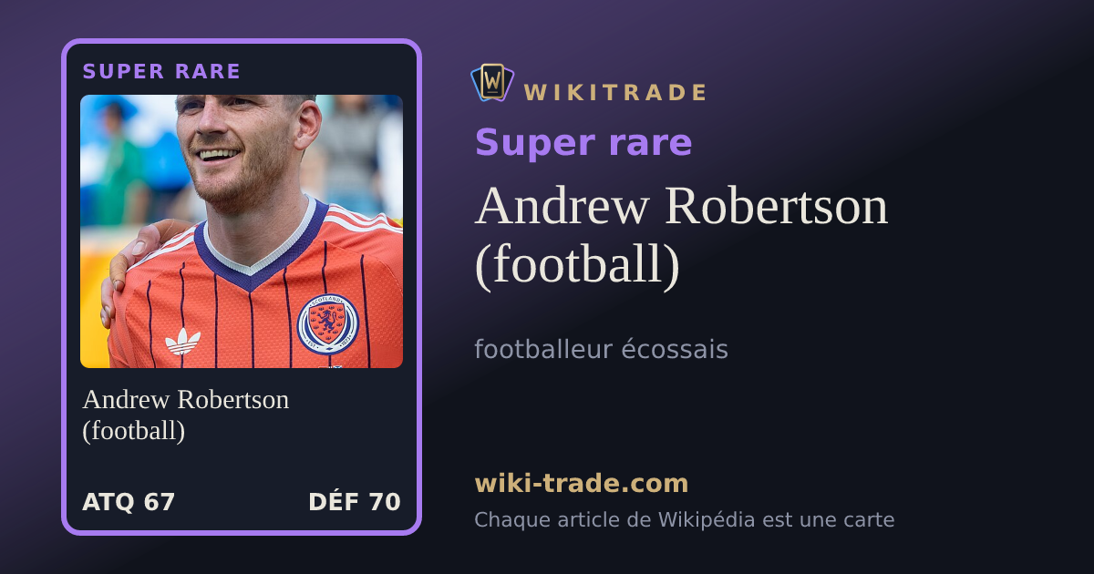 Andrew Robertson (football) — carte Super rare