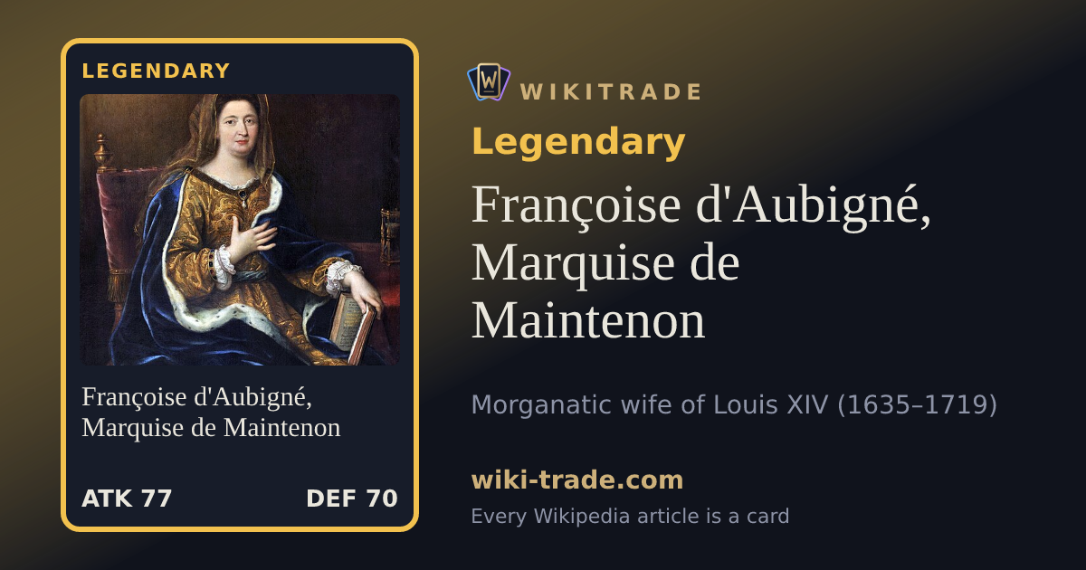 Françoise d'Aubigné, Marquise de Maintenon — Legendary card