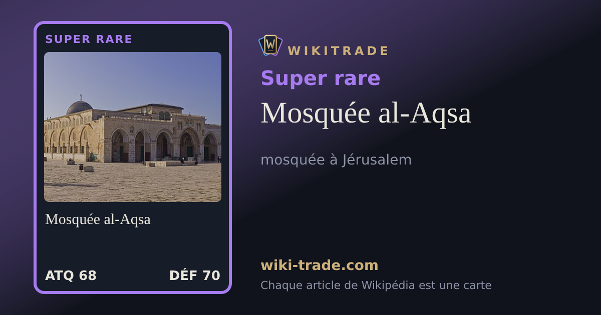 Mosquée al-Aqsa — carte Super rare