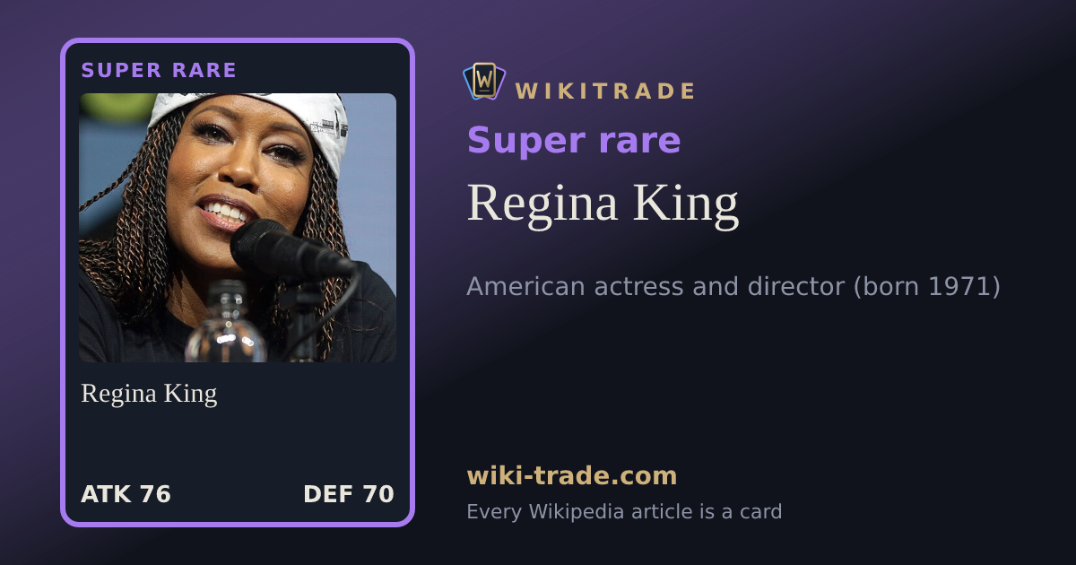 Regina King — Super rare card