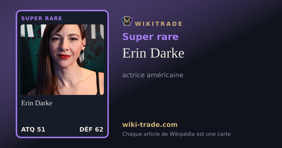 Erin Darke — carte Super rare