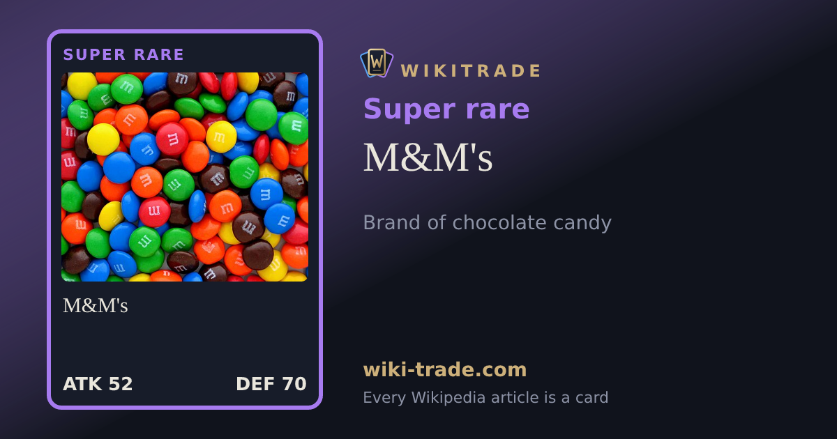 M&M's — Super rare card