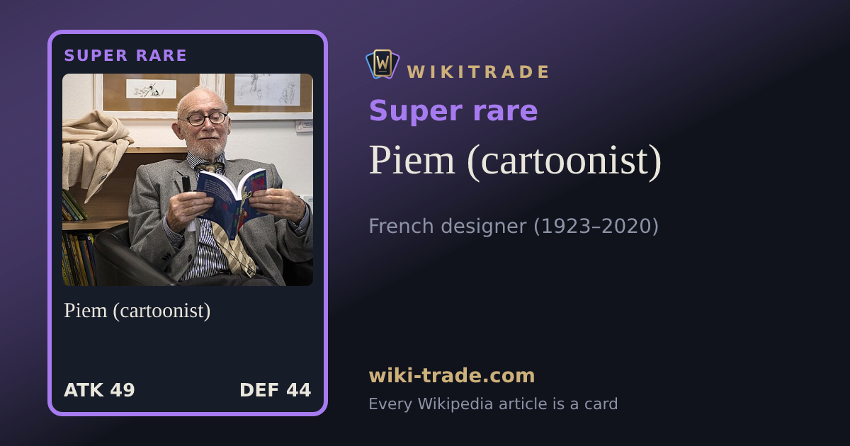 Piem (cartoonist) — Super rare card