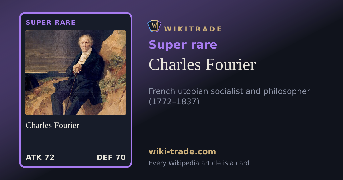 Charles Fourier — Super rare card