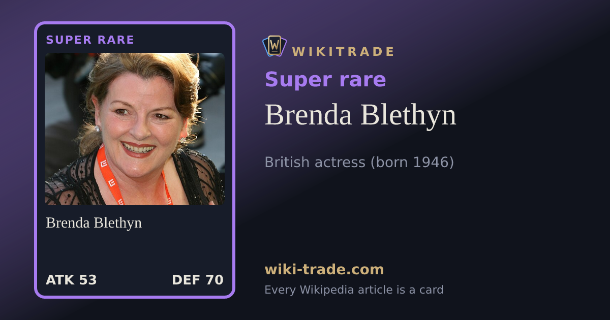 Brenda Blethyn — Super rare card
